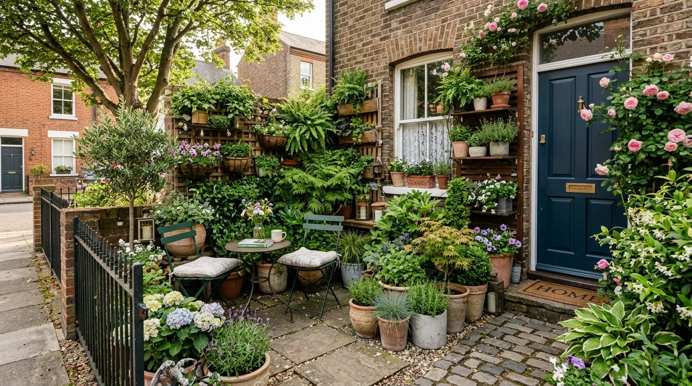 Stone Edge Around a Small Bed